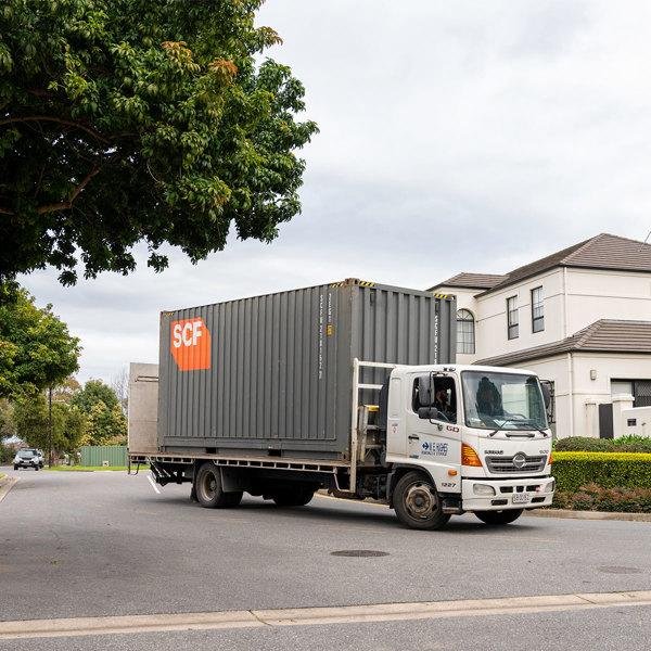 freight container out for delivery